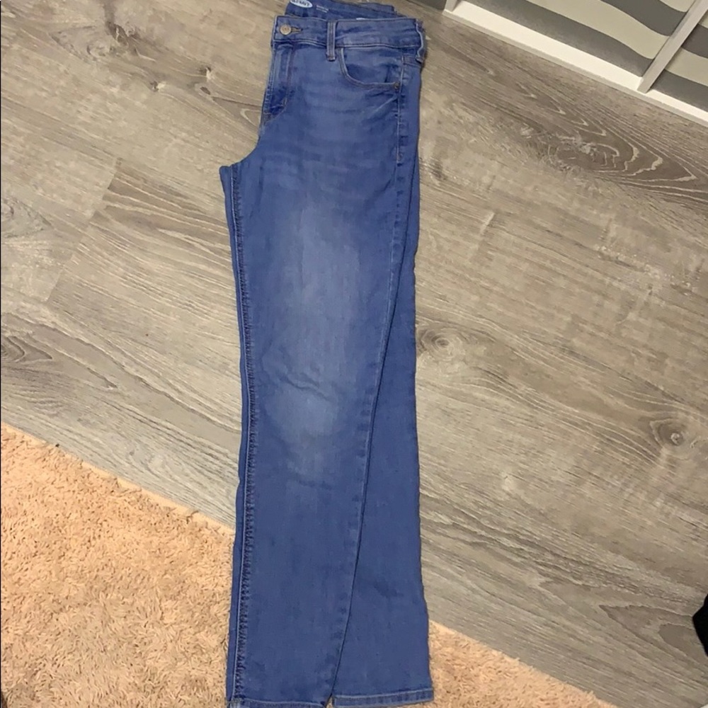 Super skinny blue jeans